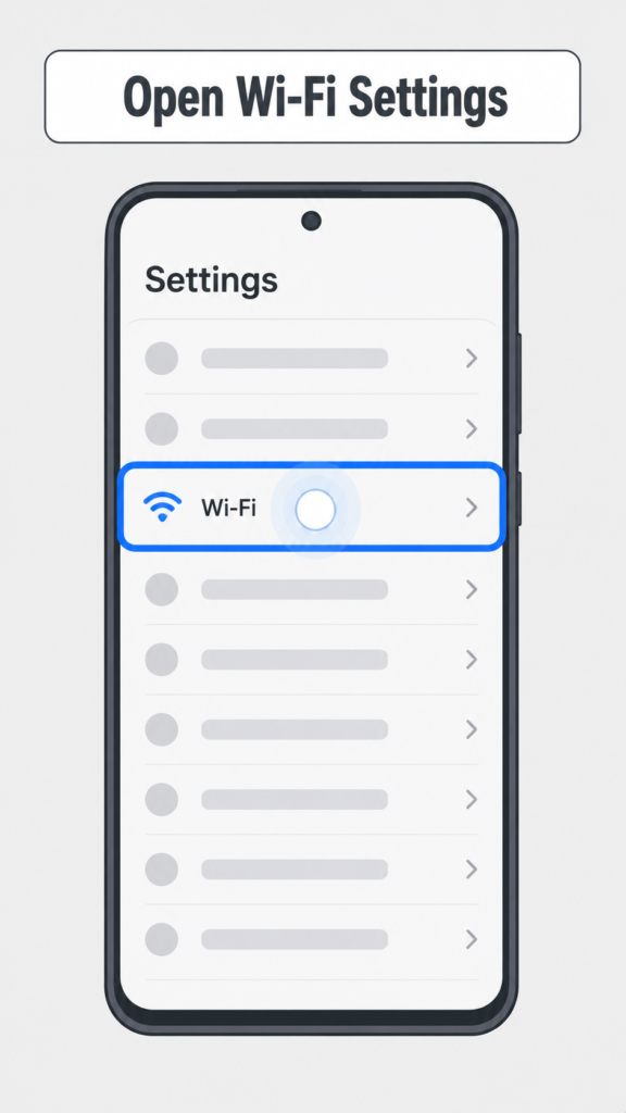 Open Wi-Fi Settings